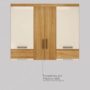 Guarda Roupa Casal Mauá 6 Portas Cinamon Touch/Off White - Demóbile