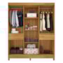 Guarda Roupa Casal Mauá 6 Portas Cinamon Touch/Off White - Demóbile