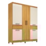Guarda Roupa Casal Mauá 6 Portas Cinamon Touch/Off White - Demóbile