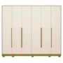 Guarda Roupa Casal Mercure 6 Portas 6 Gavetas Cinamomo/Off White – Móveis Albatroz