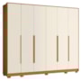 Guarda Roupa Casal Mercure 6 Portas 6 Gavetas Cinamomo/Off White – Móveis Albatroz