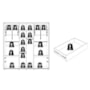 Guarda Roupa Casal Monet Ripado 2 Portas Deslizantes Cinamomo/Off White com Espelho - Madetec