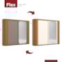 Guarda Roupa Casal Mozzate 2 Portas Deslizantes Flex Cinamomo/Avelã com Espelho - Móveis Henn