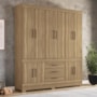 Guarda Roupa Casal New Murano 10 Portas e 3 Gavetas Amêndola - Demóbile