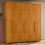 Guarda Roupa Casal Portinari Ripado 6 Portas Cinamomo - Madetec