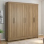 Guarda Roupa Casal Prático 6 Portas Amêndola - Demóbile