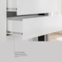 Guarda Roupa Casal Riva 2 Portas Deslizantes Flex Branco/Amêndola Touch com Espelho - Demóbile