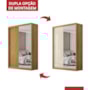 Guarda Roupa Casal Riva 2 Portas Deslizantes Flex Cinamon Touch com Espelho - Demóbile