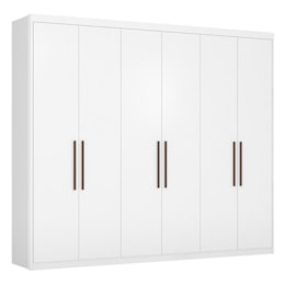 Guarda Roupa Casal Sumatra 6 Portas Branco - Demóbile   Guarda Roupa Casal Sumatra 6 Portas Branco - Demóbile