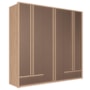 Guarda Roupa Casal Torino 6 Portas Wood/Terracota - Santos Andirá