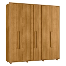 Guarda Roupa Casal Veronese Ripado 6 Portas Cumaru - Madetec