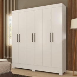 Guarda Roupa Casal Verso 6 Portas Branco - Demóbile Guarda Roupa Casal Verso 6 Portas Branco - Demóbile