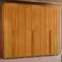 Guarda Roupa Casal Volpi Ripado 6 Portas Cinamomo - Madetec