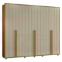 Guarda Roupa Casal Volpi Ripado 6 Portas Cumaru/Opala - Madetec