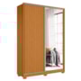 Guarda Roupa Frizatto 2 Portas Deslizantes Flex Cinamomo com Espelho - Móveis Albatroz 