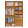 Guarda Roupa Frizatto 2 Portas Deslizantes Flex Cinamomo/Off White com Espelho - Móveis Albatroz