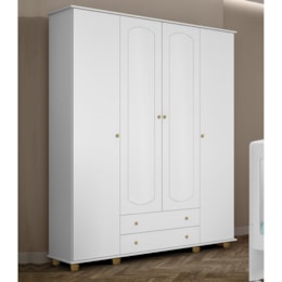 Guarda Roupa Infantil Enfance 4 Portas e 2 Gavetas - PR Baby 