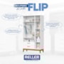 Guarda Roupa Infantil Flip 3 Portas e 2 Gavetas Branco Fosco - Reller Móveis