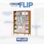 Guarda Roupa Infantil Flip 4 Portas e 2 Gavetas Areia Fosco/Savana - Reller Móveis