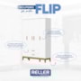 Guarda Roupa Infantil Flip 4 Portas e 2 Gavetas Branco Fosco - Reller Móveis