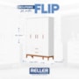 Guarda Roupa Infantil Flip 4 Portas e 2 Gavetas Branco Fosco - Reller Móveis