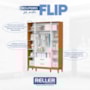 Guarda Roupa Infantil Flip 4 Portas e 2 Gavetas Branco Fosco/Savana - Reller Móveis