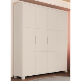 Guarda Roupa Infantil Luna Max 4 Portas Areia Fosco - Reller Móveis