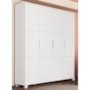 Guarda Roupa Infantil Luna Max 4 Portas Branco Fosco - Reller Móveis