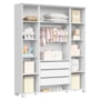 Guarda Roupa Infantil Luna Max 4 Portas Branco Fosco - Reller Móveis