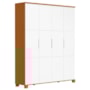 Guarda Roupa Infantil Luna Max 4 Portas Branco Fosco/Savana - Reller Móveis
