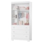 Guarda Roupa Infantil New Katatau 2 Portas e 3 Gavetas Branco Fosco - Reller Móveis