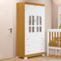 Guarda Roupa Infantil New Katatau 2 Portas e 3 Gavetas Branco Fosco/Savana - Reller Móveis