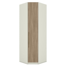 Guarda Roupa Modulado Canto Oblíquo Seletto 1 Porta Areia/Jequitibá - Móveis Henn Guarda Roupa Modulado Canto Oblíquo Seletto 1 Porta Areia/Jequitibá - Móveis Henn