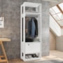 Guarda Roupa Modulado Closet Titan 1 Porta Branco Velluto - PR Móveis