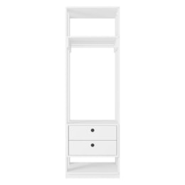 Guarda Roupa Modulado Closet Titan 2 Gavetas Branco Velluto - PR Móveis Guarda Roupa Modulado Closet Titan 2 Gavetas Branco Velluto - PR Móveis