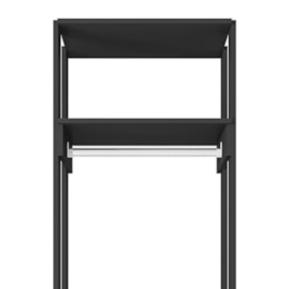 Guarda Roupa Modulado Closet Titan 2 Gavetas Preto Velluto - PR Móveis   Guarda Roupa Modulado Closet Titan 2 Gavetas Preto Velluto - PR Móveis