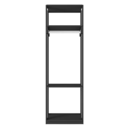 Guarda Roupa Modulado Closet Titan Preto Velluto - PR Móveis  Guarda Roupa Modulado Closet Titan Preto Velluto - PR Móveis