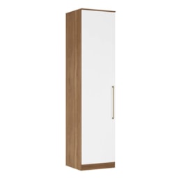 Guarda Roupa Modulado Irlanda 1 Porta Amêndola/Branco - Demartêz   Guarda Roupa Modulado Irlanda 1 Porta Amêndola/Branco - Demartêz