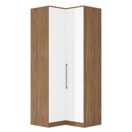 Guarda Roupa Modulado Irlanda Canto L Amêndola/Branco - Demartêz Guarda Roupa Modulado Irlanda Canto L Amêndola/Branco - Demartêz
