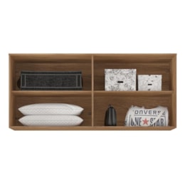 Guarda Roupa Modulado Ponte Casal Irlanda 4 Portas Amêndola/Branco - Demartêz   Guarda Roupa Modulado Ponte Casal Irlanda 4 Portas Amêndola/Branco - Demartêz