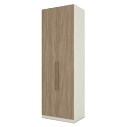 Guarda Roupa Modulado Seletto 2 Portas Areia/Jequitibá - Móveis Henn 