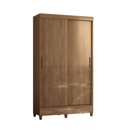 Guarda Roupa Solteiro Fit 2 Portas de Correr Jequitibá com Pés - Santos Andirá