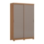 Guarda Roupa Solteiro Lucca 2 Portas Deslizantes Flex Cinamomo/Avelã - Móveis Henn