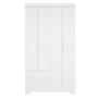 Guarda Roupa Solteiro Olímpia 4 Portas 2 Gavetas Quadriflex Branco - Móveis Albatroz