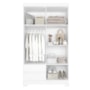 Guarda Roupa Solteiro Olímpia 4 Portas 2 Gavetas Quadriflex Branco - Móveis Albatroz