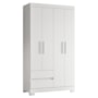 Guarda Roupa Solteiro Olímpia 4 Portas 2 Gavetas Quadriflex Branco - Móveis Albatroz