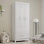 Guarda Roupa Solteiro Prince 3 Portas e 1 Gaveta Branco - Demóbile