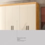 Guarda Roupa Venice 6 Portas, 4 Gavetas e 3 Cabideiros Cinamon Touch/Off White com Pés - Demóbile