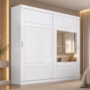 Guarda Roupa Verg 02 Portas Deslizantes Branco - Móveis Henn
