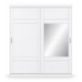 Guarda Roupa Verg 02 Portas Deslizantes Branco - Móveis Henn